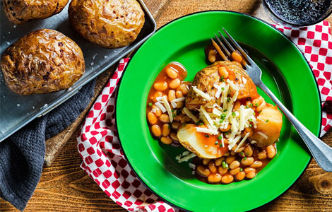 Cheese & Beans Jacket Potato