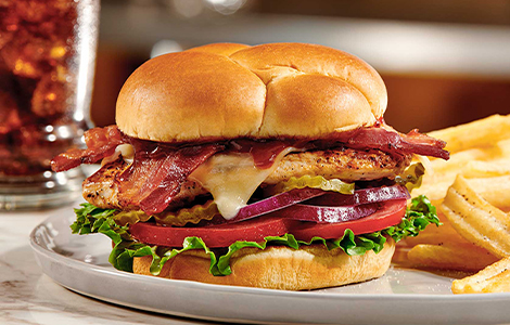Bbq Chicken & Bacon Burger